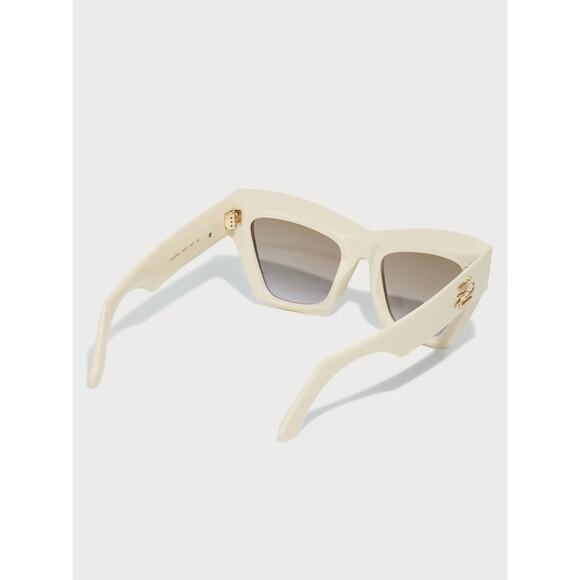 Etro ETRO0050/S 0SZJQR Cream Cat Eye Sunglasses with Gradient Lenses Authentic main image 6